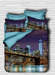 L'essentiel linge de maison Funda Nórdica 138 Individual 160x220cm - Juego de Cama Lujo Microsatén y Algodón, Impresión 3D